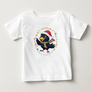 T-shirt Pour Bébé AMITA Corbeau joyeux - Lumières de vacances