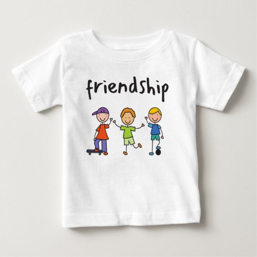 T-shirt Pour Bébé Amitié (Devant)