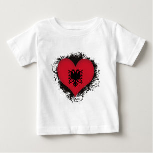 T-shirt Pour Bébé Amour Albanie du cru I