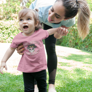 T-shirt Pour Bébé Amour au-delà des os Valentine Moderne Retro Crâne
