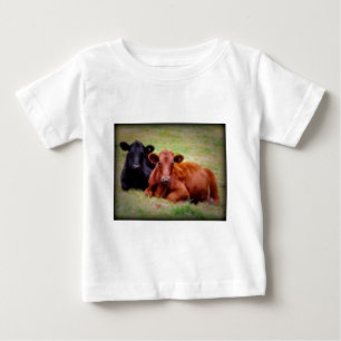 T-shirt Pour Bébé Amour d'Angus - paire de bétail côte à côte
