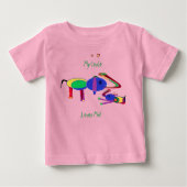 T-shirt Pour Bébé Amour de Coton Tout-Petit (Devant)