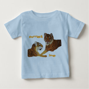 T-shirt Pour Bébé Amour de Purrfect de tigres