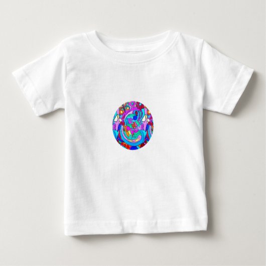 T-shirt Pour Bébé amour super rétro 70 (Devant)