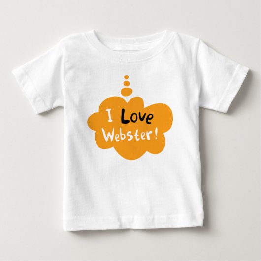 T-SHIRT POUR BÉBÉ AMOUR WEBSTER DU BÉBÉ I (Devant)