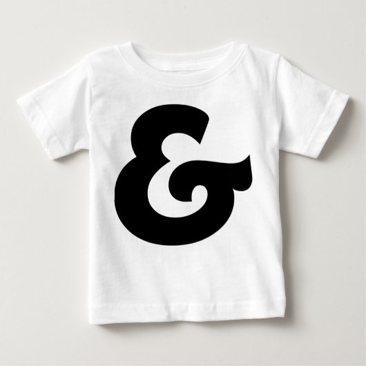 T-shirt Pour Bébé Ampersand (Devant)