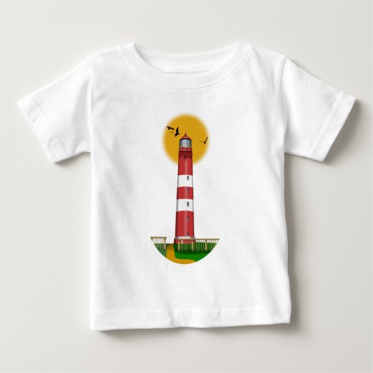 T-shirt Pour Bébé Amrum Lighthouse Allemagne (Devant)
