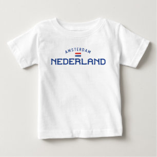 T-shirt Pour Bébé Amsterdam Nederland (Pays-Bas) en état de trouble
