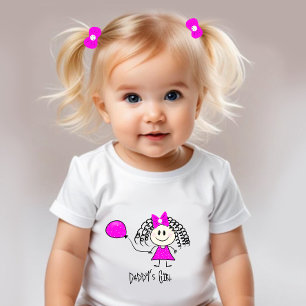 T-shirt Pour Bébé Amusante petite fille