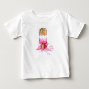 T-shirt Pour Bébé Amusants, chocolat d'été et crapaud de fraises