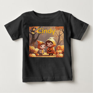 T-shirt Pour Bébé Amusement automnal avec un ami