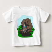 T-shirt Pour Bébé Amusement Camping (Devant)