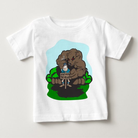 T-shirt Pour Bébé Amusement Camping (Devant)