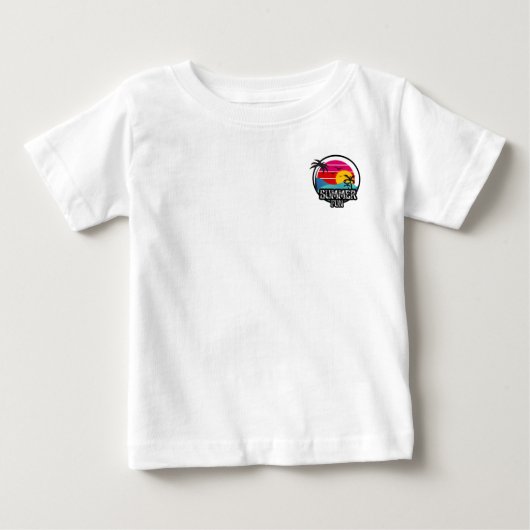 T-shirt Pour Bébé Amusement d'été (Devant)
