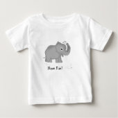 T-shirt Pour Bébé Amusez Bébé Eléphant (Devant)