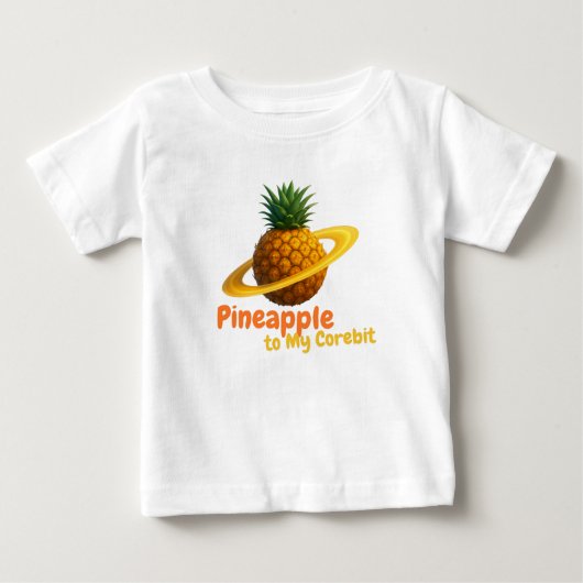 T-shirt Pour Bébé Ananas à mon Corebit (Devant)