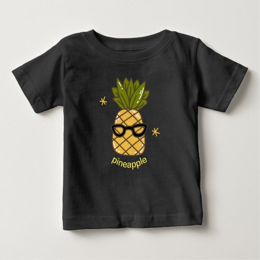 T-shirt Pour Bébé Ananas tropical (Devant)