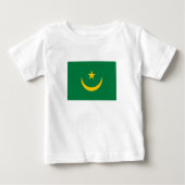 T-shirt Pour Bébé Ancien drapeau mauritanien (Devant)