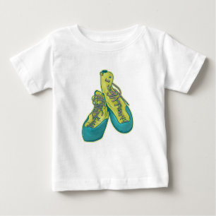 T-shirt Pour Bébé Ancienne escalade chaussures rock escalade