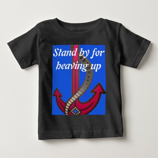 T-shirt Pour Bébé Ancre rouge (Devant)