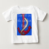 T-shirt Pour Bébé Ancre rouge (Devant)