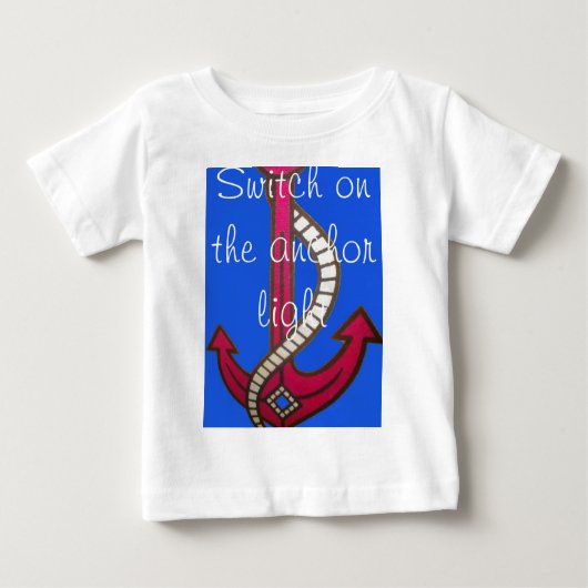 T-shirt Pour Bébé Ancre rouge (Devant)