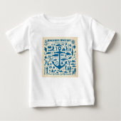 T-shirt Pour Bébé Ancres Aweigh ! (Devant)