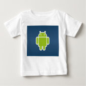 T-shirt Pour Bébé Android bébé à manches longues courte (Devant)