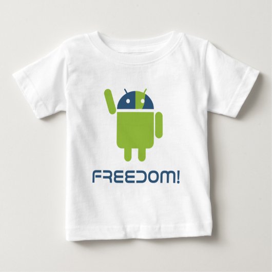 T-shirt Pour Bébé Android=Liberté (Devant)
