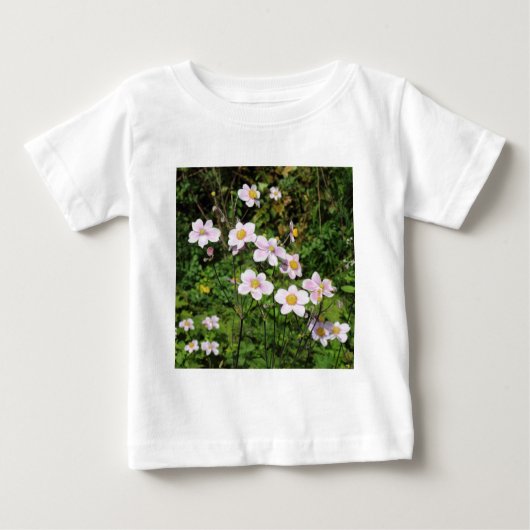 T-shirt Pour Bébé Anémones roses (Devant)