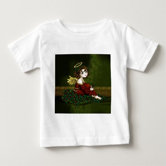 T-shirt Pour Bébé Ange de houx (Devant)