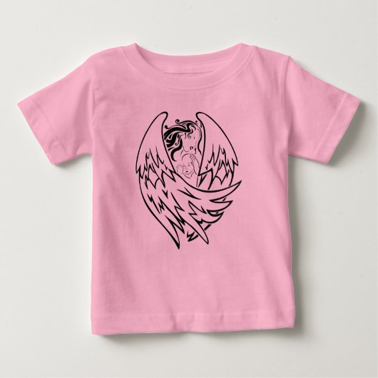 T-shirt Pour Bébé Ange gardien (Devant)