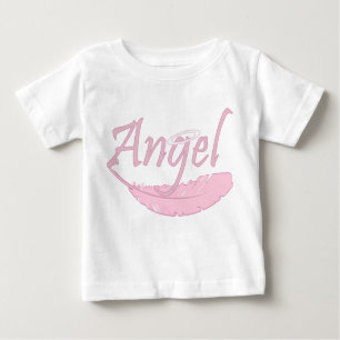 T-shirt Pour Bébé Ange rose