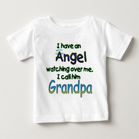T-SHIRT POUR BÉBÉ ANGEL APPELÉ GRANDPA (Devant)