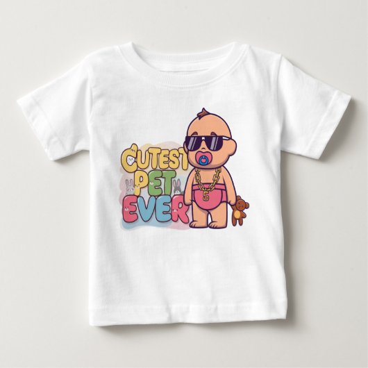 T-shirt Pour Bébé Animal de compagnie (Devant)
