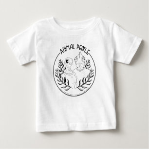 T-shirt Pour Bébé Animal People - Baby And Toddle Shirts Black Logo