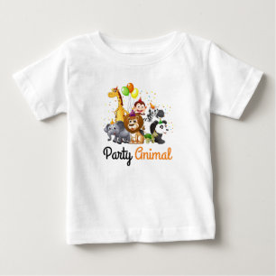 T-shirt Pour Bébé Animal Tee de première partie du bébé