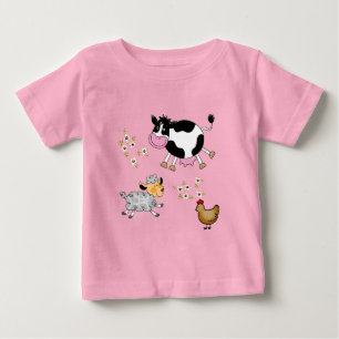T-shirt Pour Bébé animaux de ferme