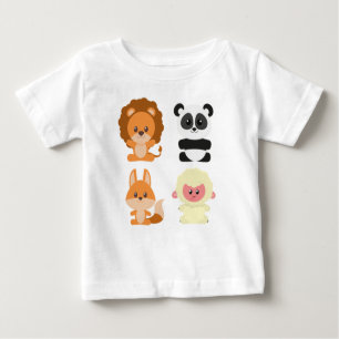 T-shirt Pour Bébé animaux, dessins animés, lions