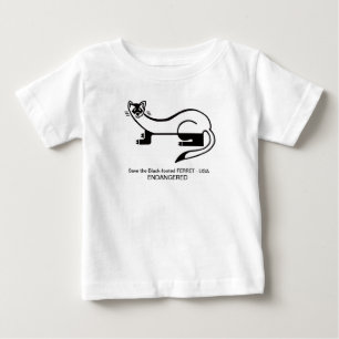 T-shirt Pour Bébé Animaux sauvages - FERRET - Graphique animal en vo