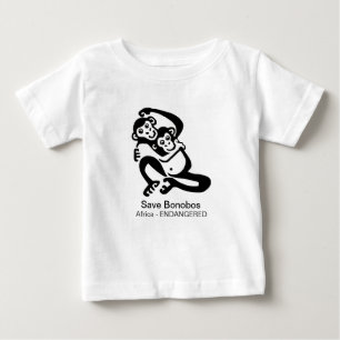 T-shirt Pour Bébé Animaux sauvages - Save BONOBOS - Wildlife Africa