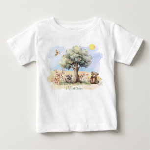 T-shirt Pour Bébé Animaux Whimsical Woodland