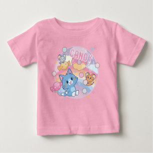 T-shirt Pour Bébé Anime Tom et Jerry Candy Party