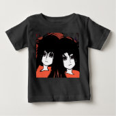 T-shirt Pour Bébé Anime Twins (Devant)
