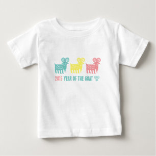 T-shirt Pour Bébé Année chinoise de la chèvre amusant cadeau cadeau