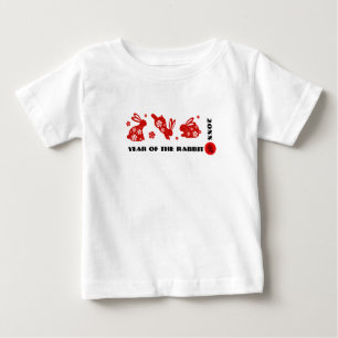 T-shirt Pour Bébé Année chinoise du lapin