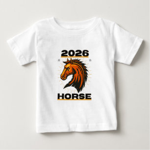 T-shirt Pour Bébé Année du cheval 2026