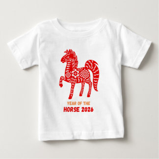 T-shirt Pour Bébé Année du cheval 2026