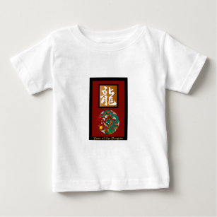 T-shirt Pour Bébé Année du rectangle du Dragon