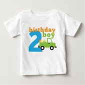 T-shirt Pour Bébé Anniversaire Boy Truck 2 (Devant)